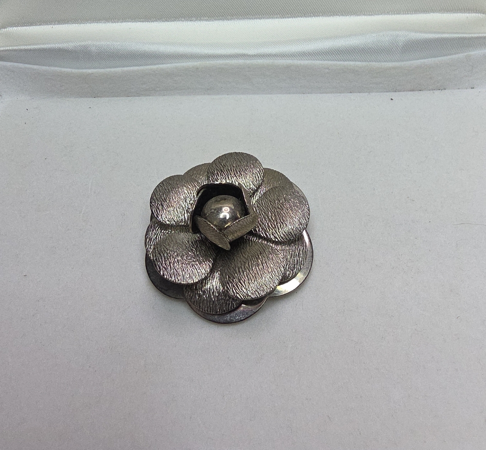 Silver-Tone Floral Brooch Pin - Women's Jewelry